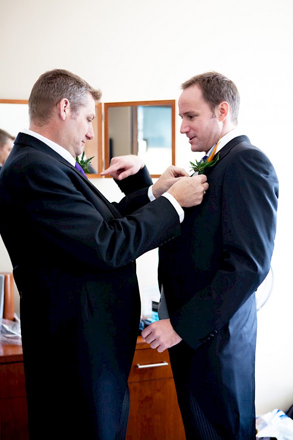 Groomsmen at Glass House Hotel Edinburgh