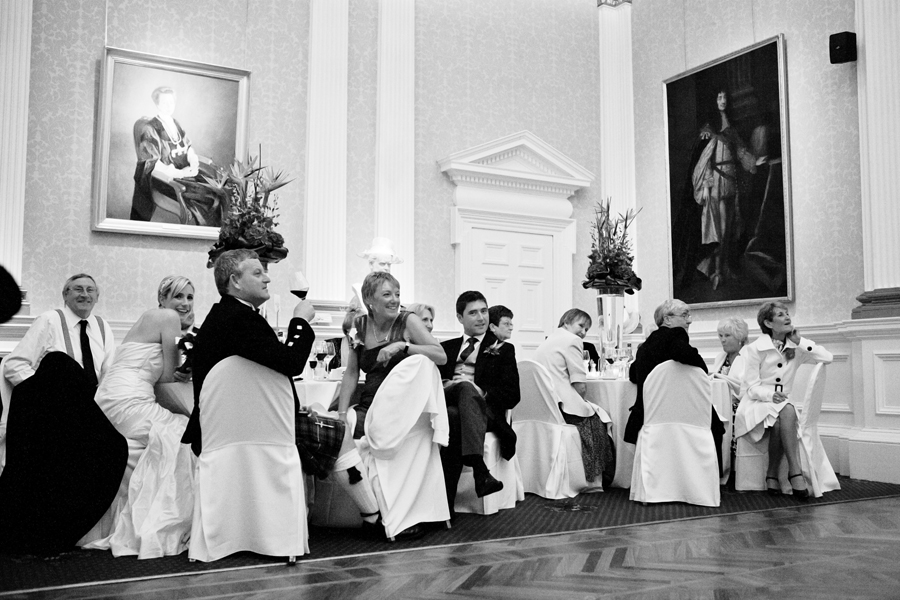 Wedding speeeches at Merchant's Hall in Edinburgh