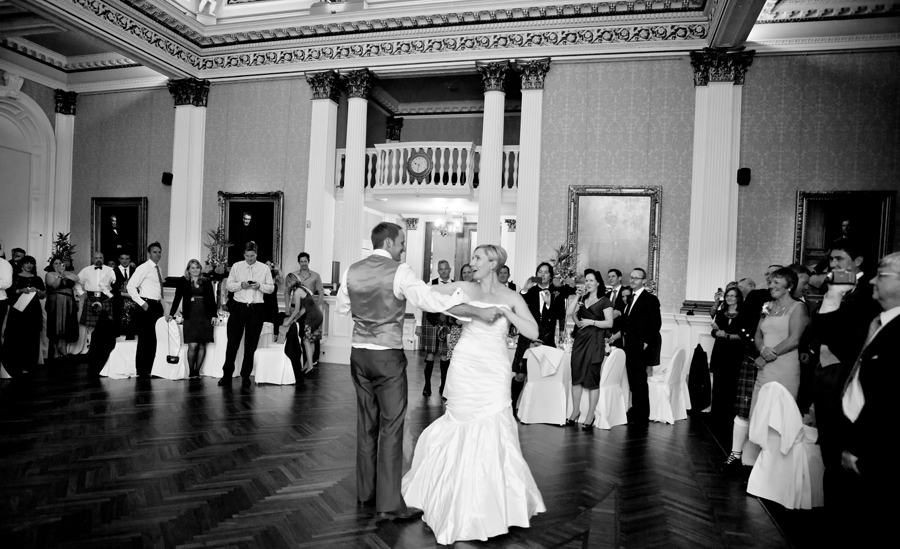 First dance at Merchant's Hall Wedding in Edinburgh