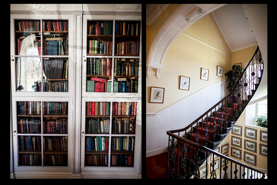 Interiors of Harburn House in West Lothian