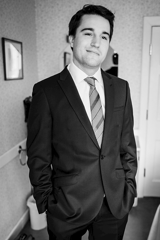 Groom portraits at Harburn House Wedding