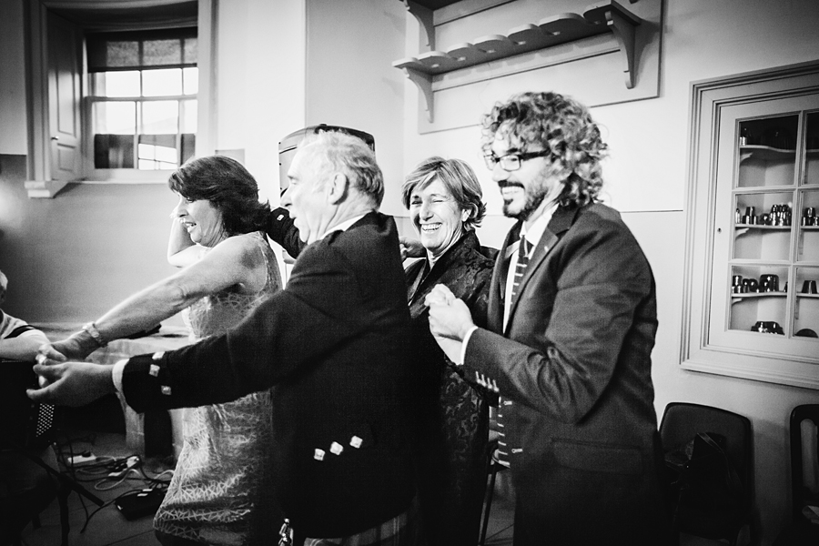 Guests dancing ceilidh at Culzean Castle Wedding