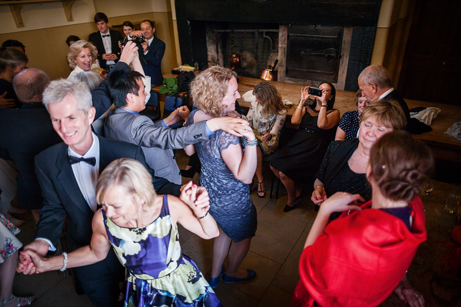 Dancing  guests at Culzean Castle Wedding