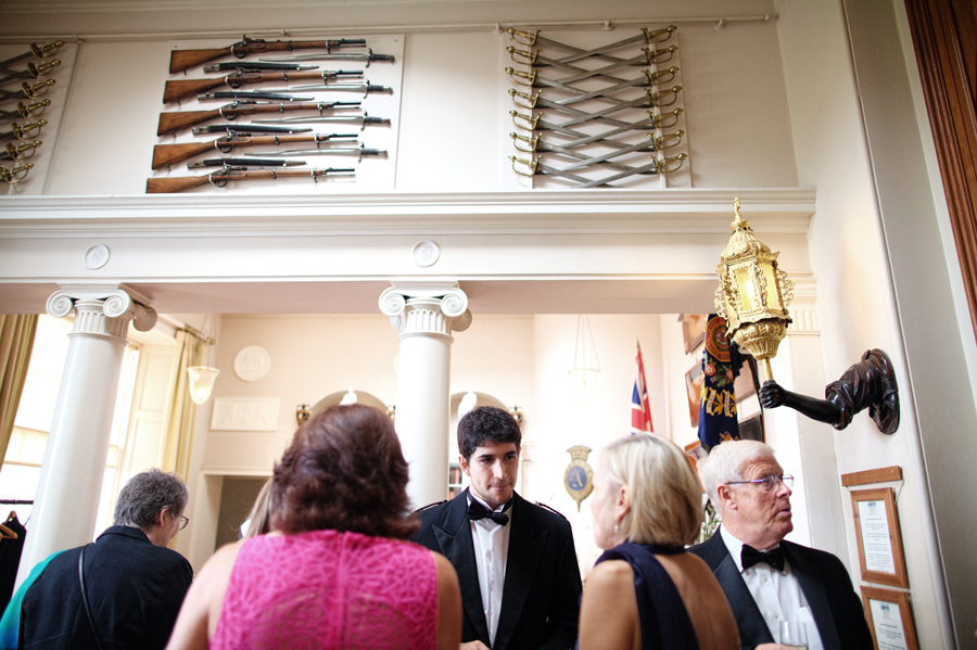 Drinks reception at Culzean Castle wedding celebrations