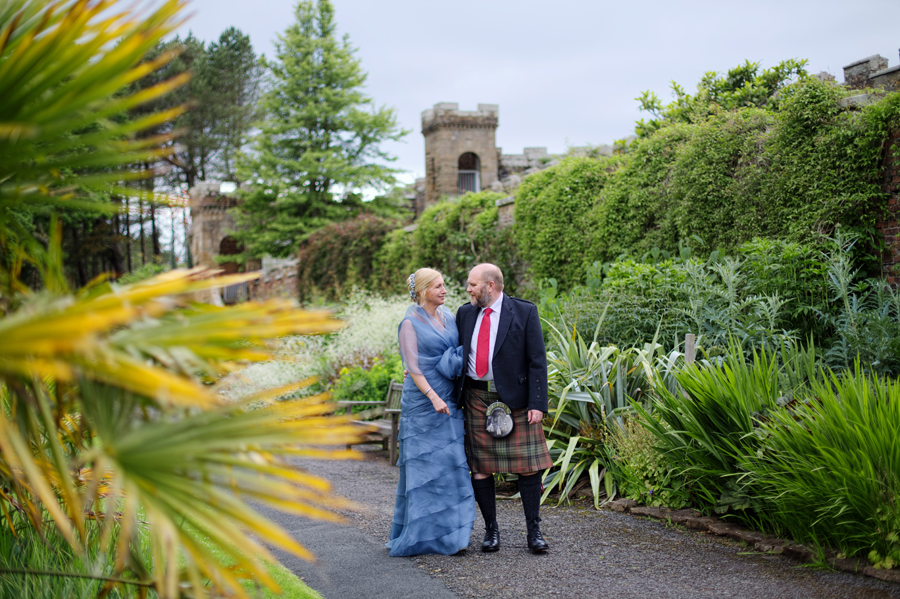 lovely couple in the gardens of Culzean Castle