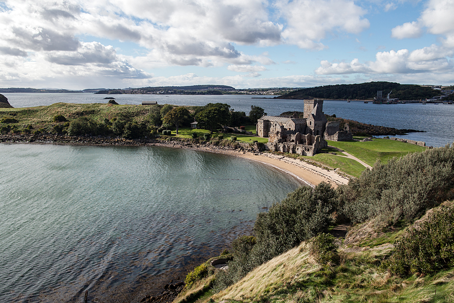 Inchcolm Island in the Firth of Forth in Scotland