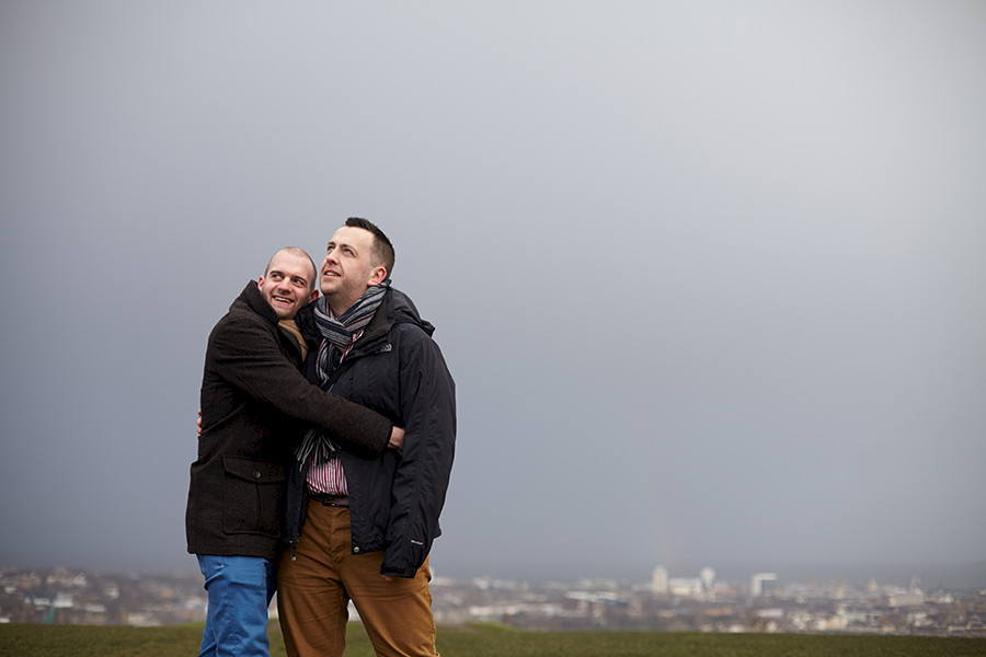 Same sex couple photo session in Edinburgh
