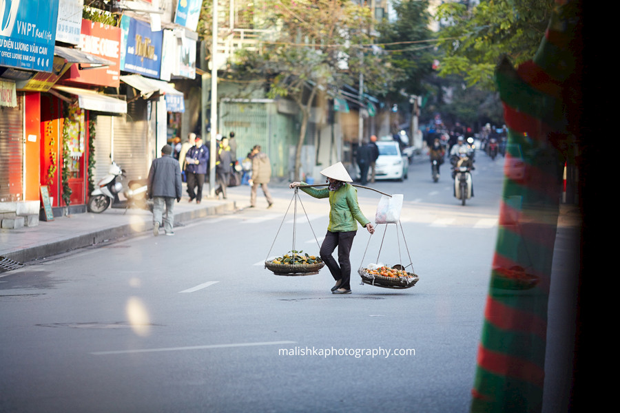 Fruit seller in Hanoi