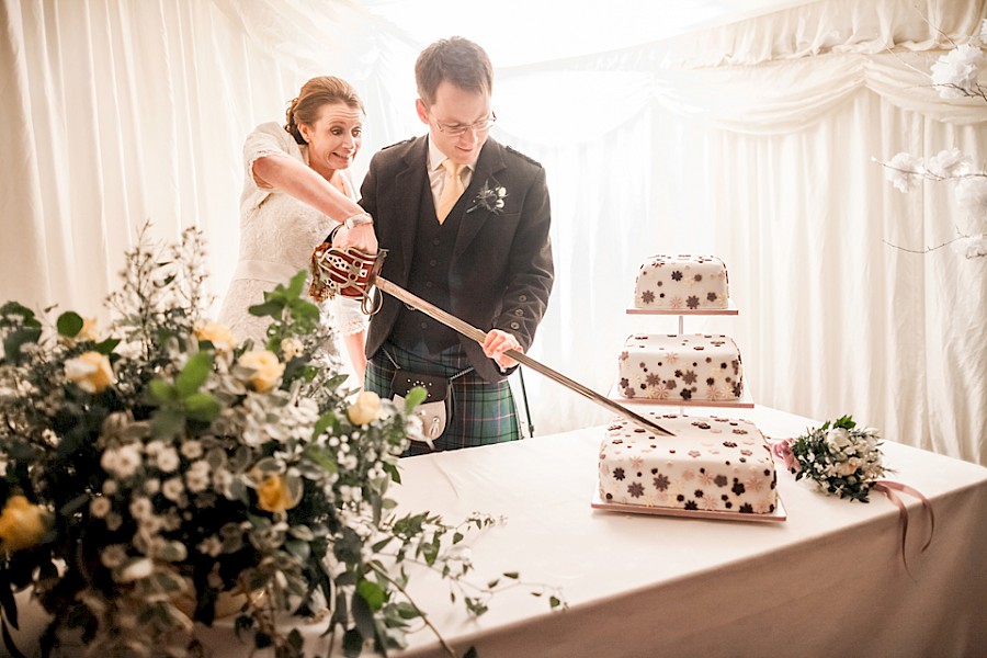 Wedding at Overhailes Farm, the heart of East Lothian