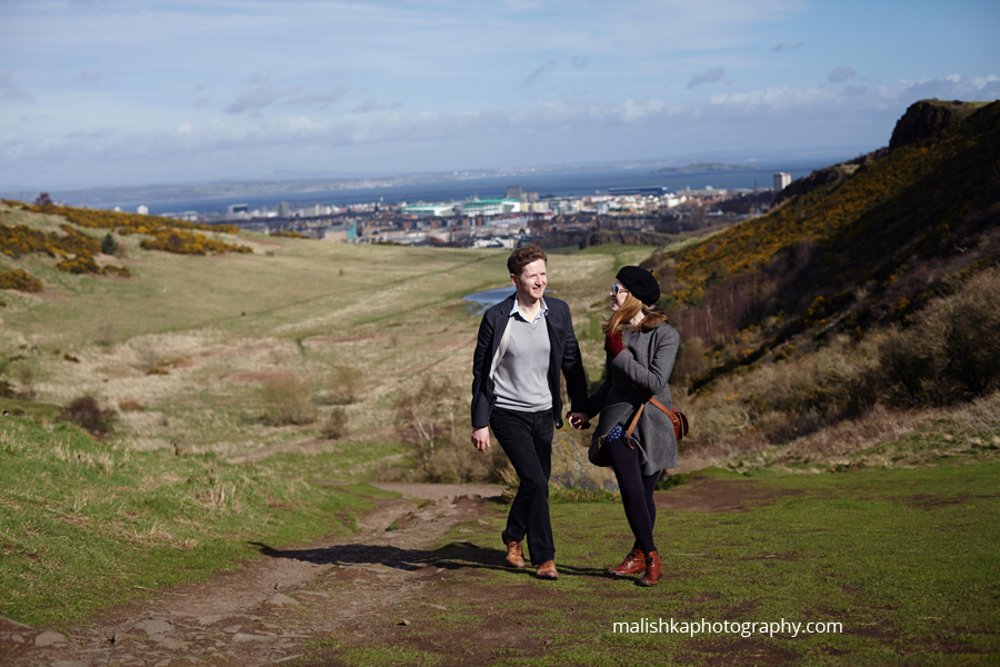 Edinburgh wedding photographer capturing  couple portraits