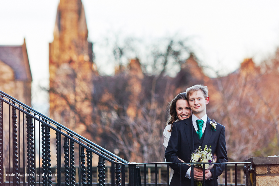 Wedding photos in  Bruntsfield in Edinburgh