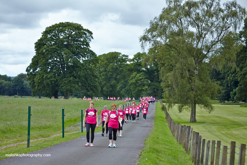 Scone Palace Pink Ribbonwalk in Perthshire