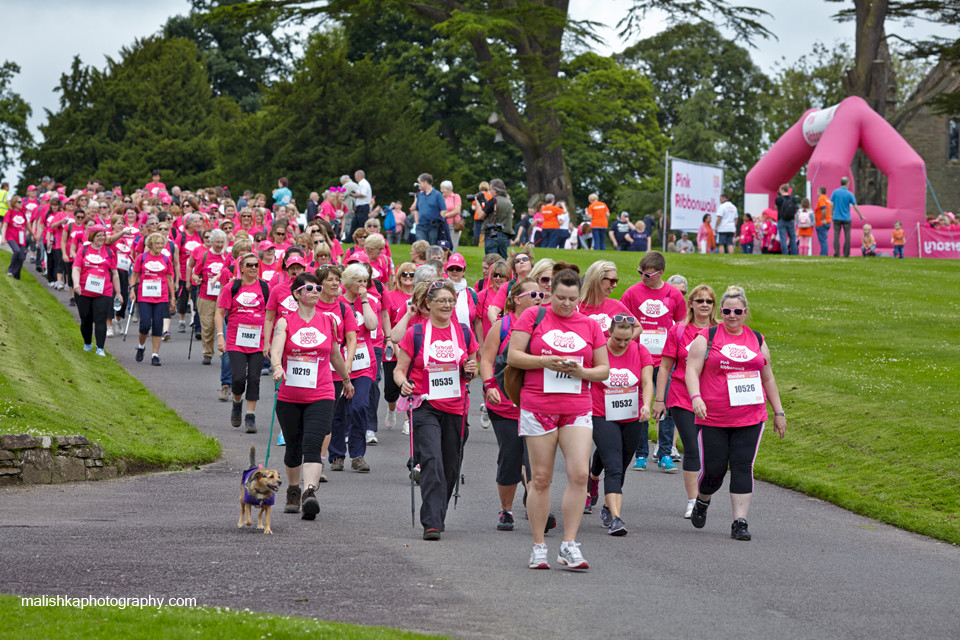 Scone Palace Pink Ribbonwalk in Perthshire