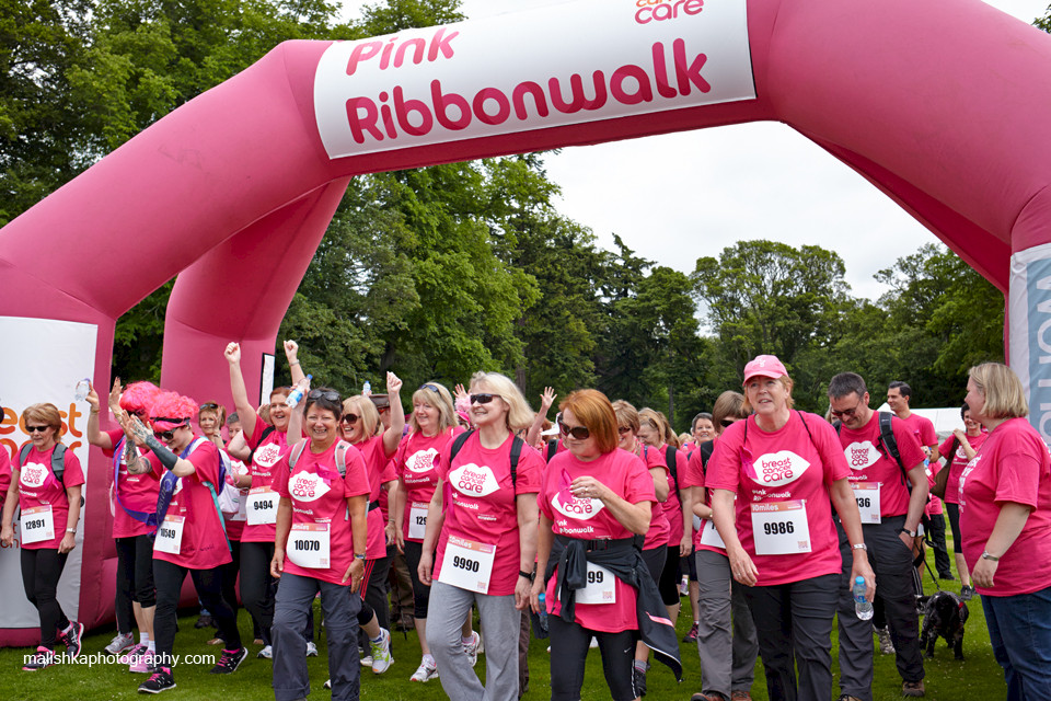 Scone Palace Pink Ribbonwalk in Perthshire