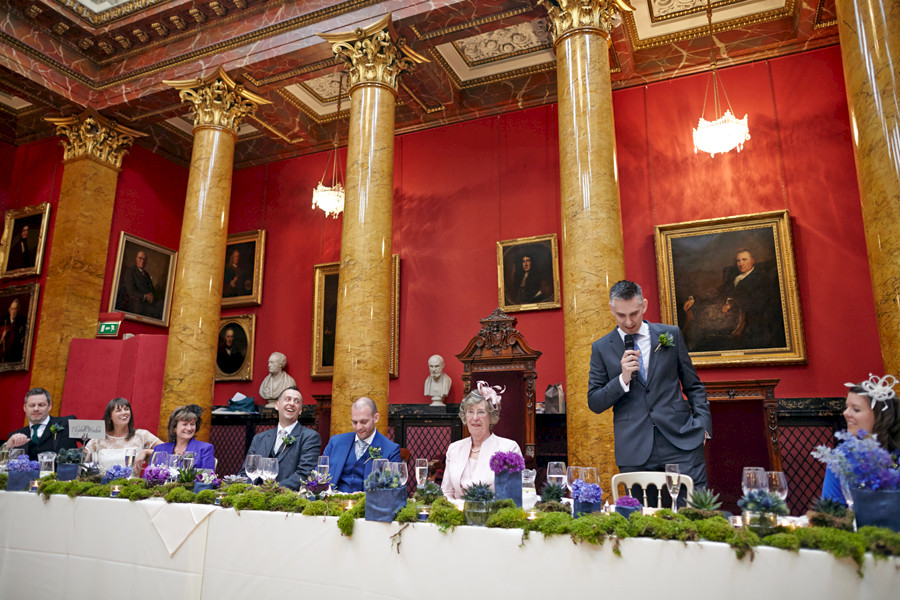 Best man speech at Royal College of Physicians in Edinburgh