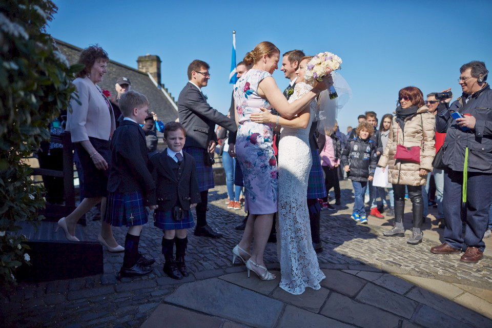 Edinburgh Castle wedding photography
