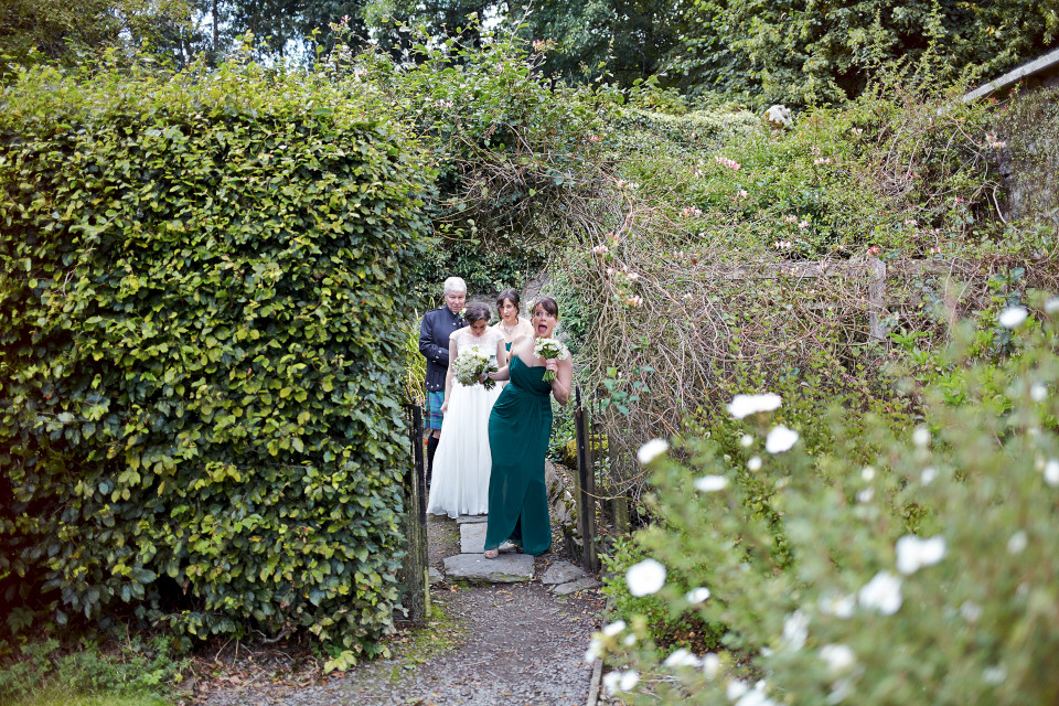 Traquair House gardens ceremony