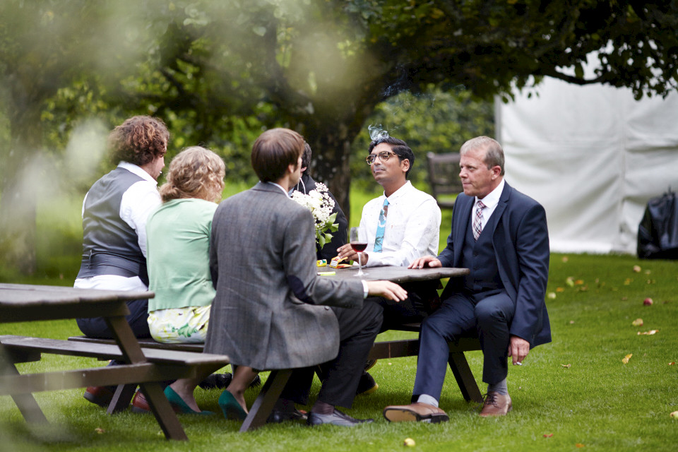 Traquair House outdoor wedding