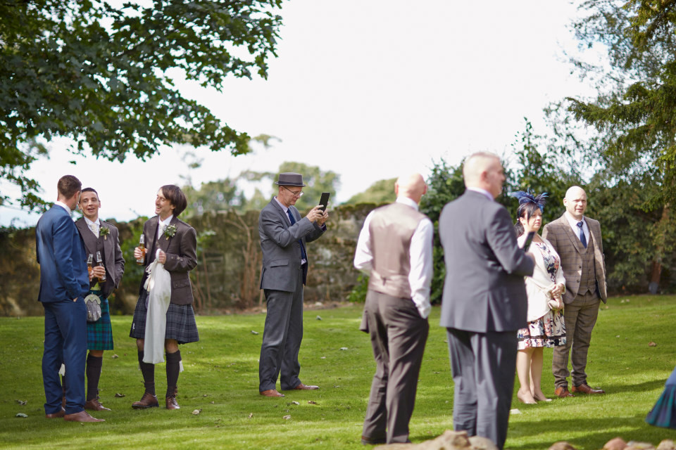 reportage wedding photographer Edinburgh