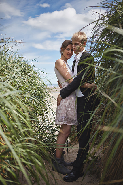 Natural photos from  seaside elopement in Scotland