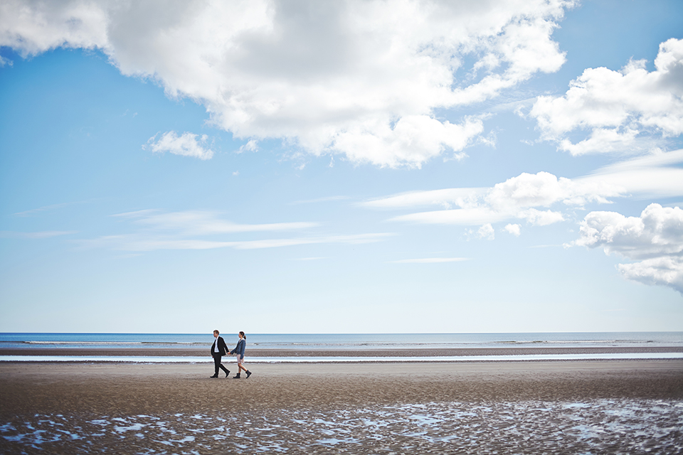 beach elopement photographer Scotland