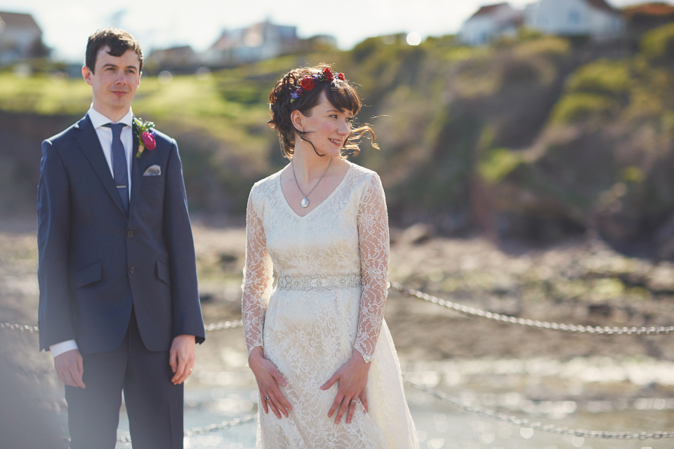 Beautiful, creative wedding photography by Malishka Photography in Crail Harbour