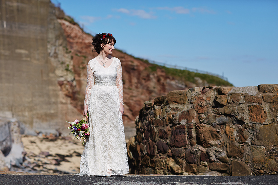 Amazing wedding photography at Crail Harbour in Scotland