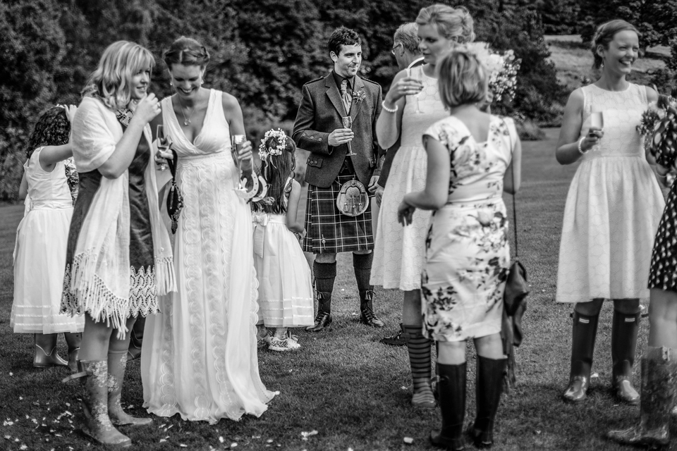 Raw documentary weddings in Scotland