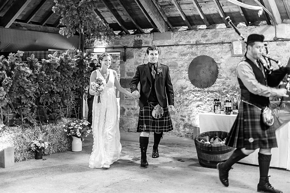 Rustic, outdoor barn Wedding in Scotland