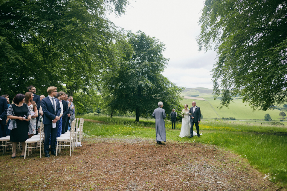 Outdoor wedding in Scotland