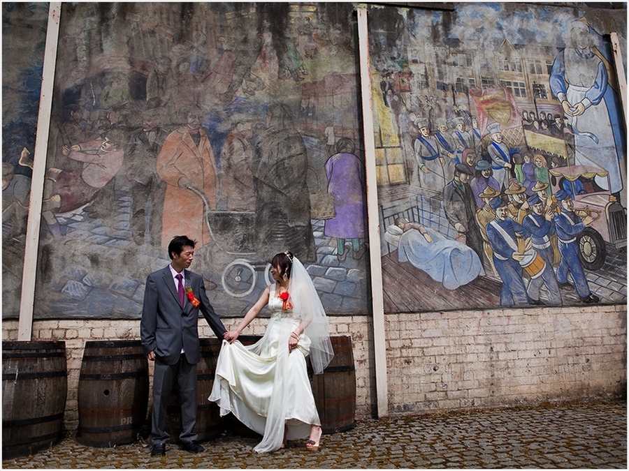 Bride and Groom Mural