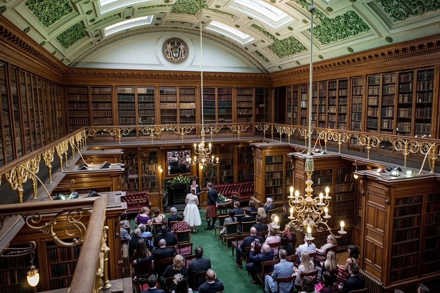 Wedding ceremony at Royal College of Physicians of Edinburgh
