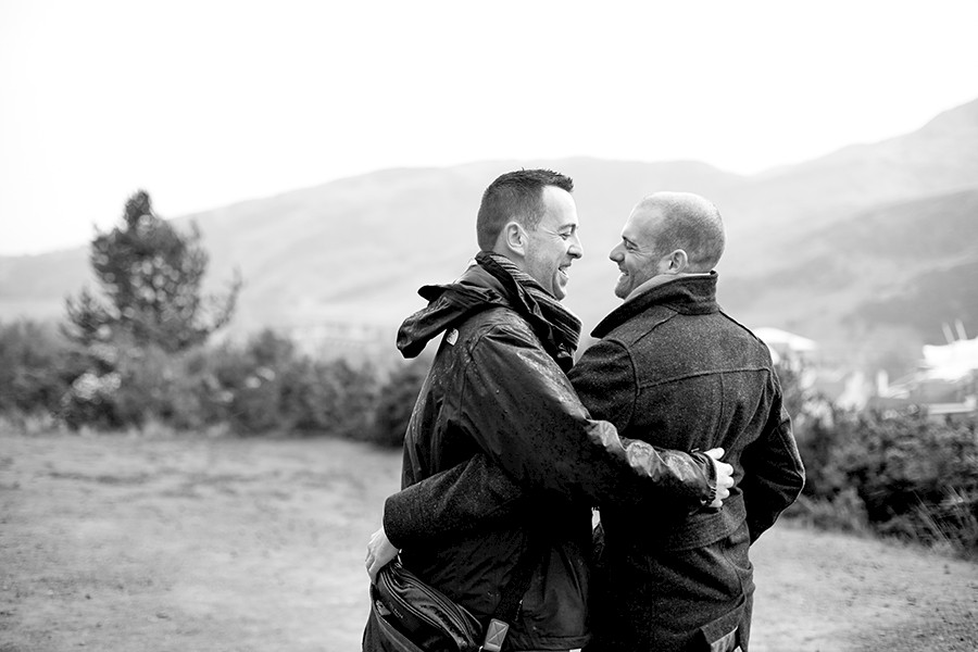 Gay couple photography in Edinburgh