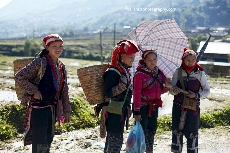 Women from one of the Sapa tribes