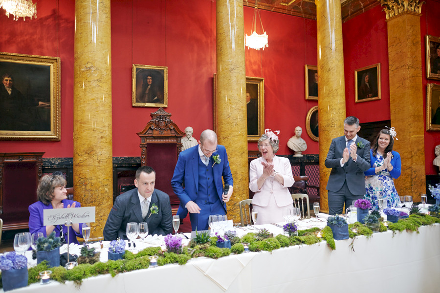 Speeches during civil partnership at Royal College of Physicians in Edinburgh