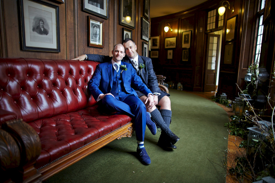 Civil partnership wedding photography at Royal College of Physicians in Edinburgh