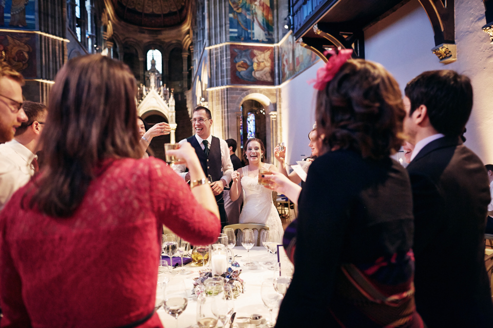 Reportage wedding photos at Mansfield Traquair in Edinburgh