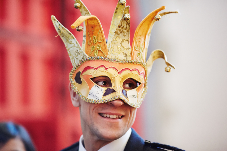 Guests wedding photos at Mansfield Traquair in Edinburgh