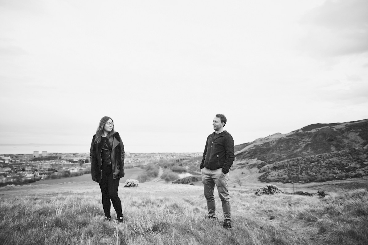 Creative couple portraits Edinburgh