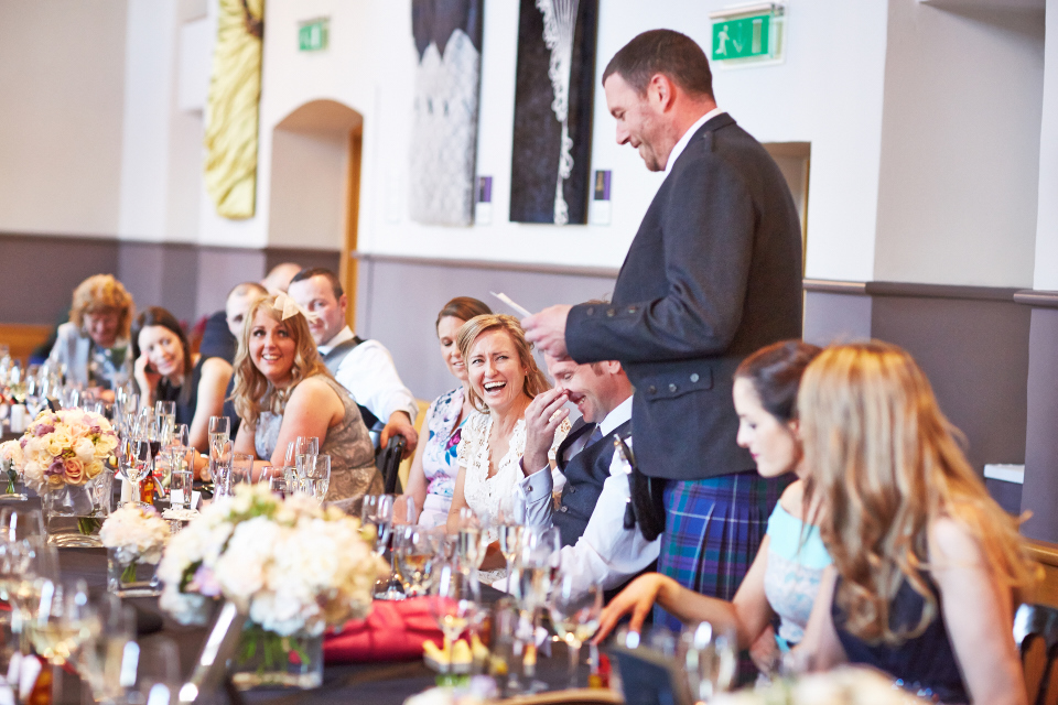 Bestman speech at Edinburgh Castle wedding