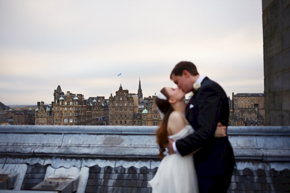 creative Edinburgh wedding photography