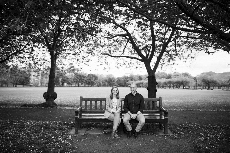 Black and white photography session Edinburgh