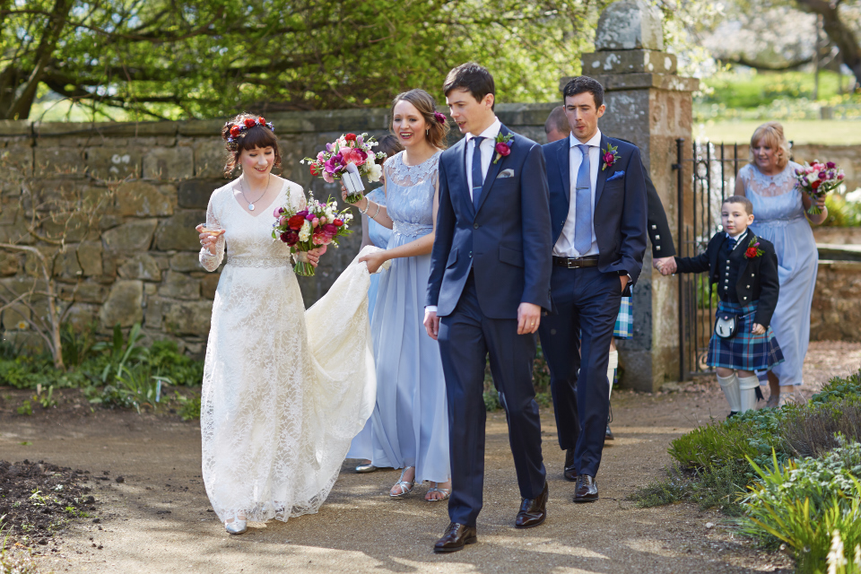 Cambo Estate wedding gardens