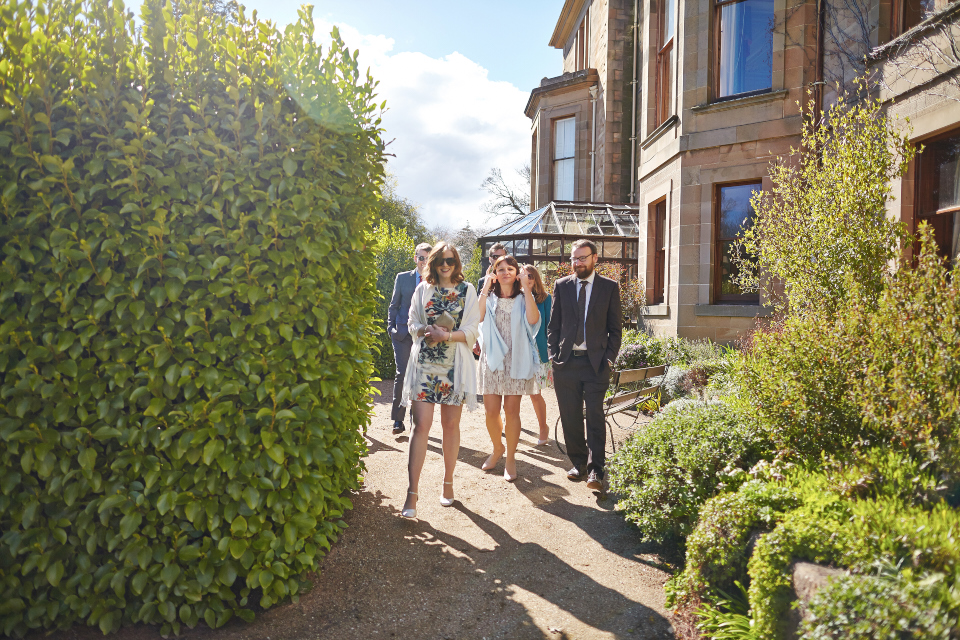 Scotland wedding photography at Cambo Estate