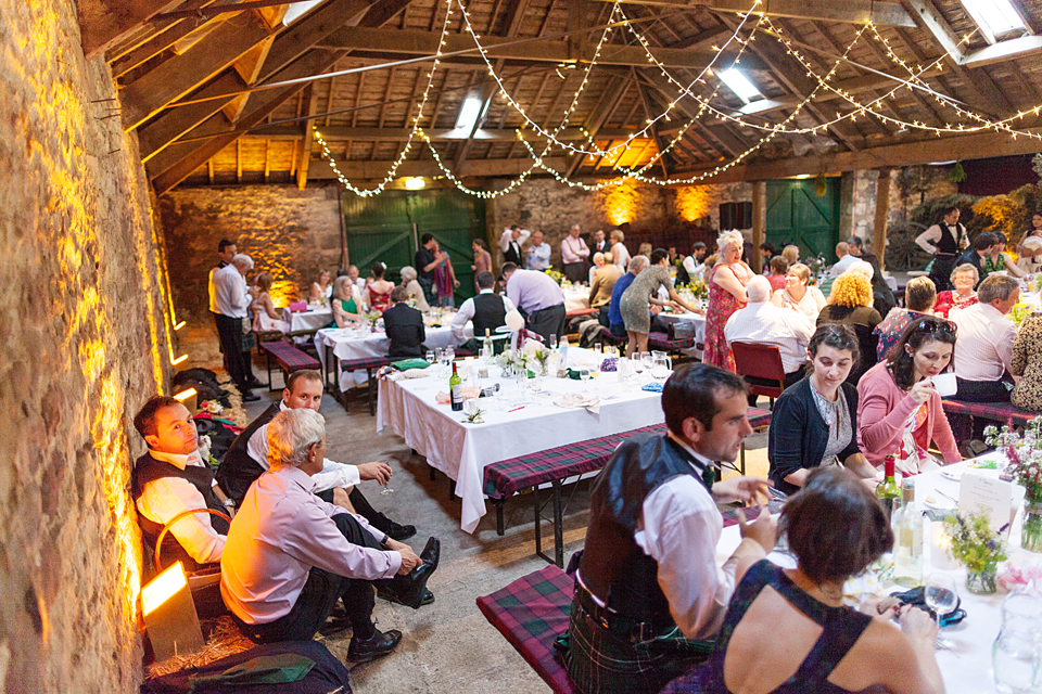 barn wedding in Scotland