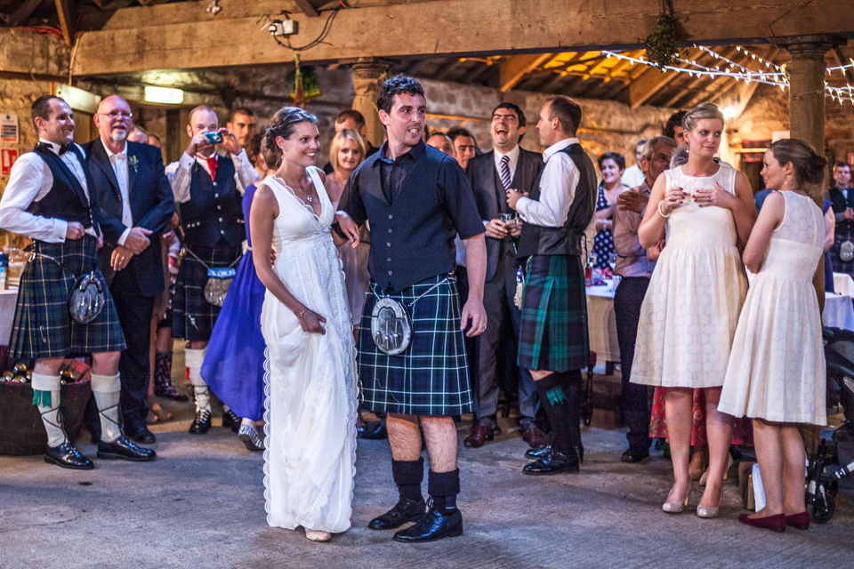 Rustic, barn wedding in Scotland