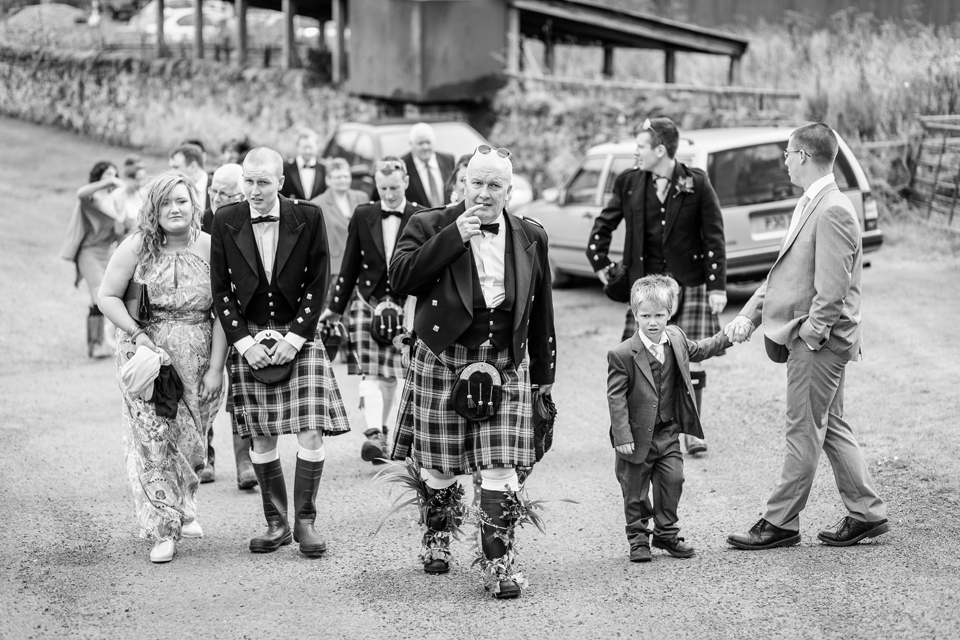 Rustic, barn wedding in Scotland