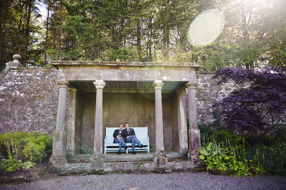 Kinross House garden for wedding portraits
