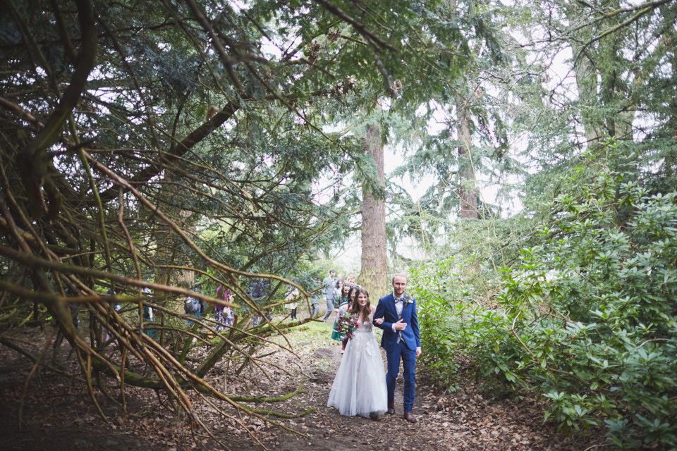 The Yew Tree Circle at Traquair House wedding ceremony
