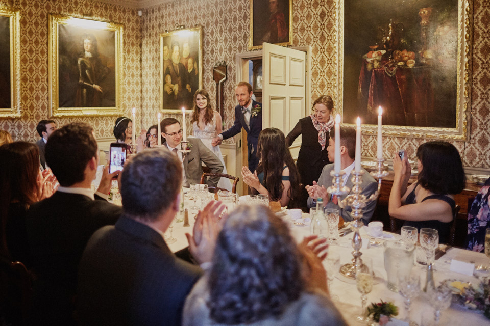 Documentary wedding photography at Traquair House